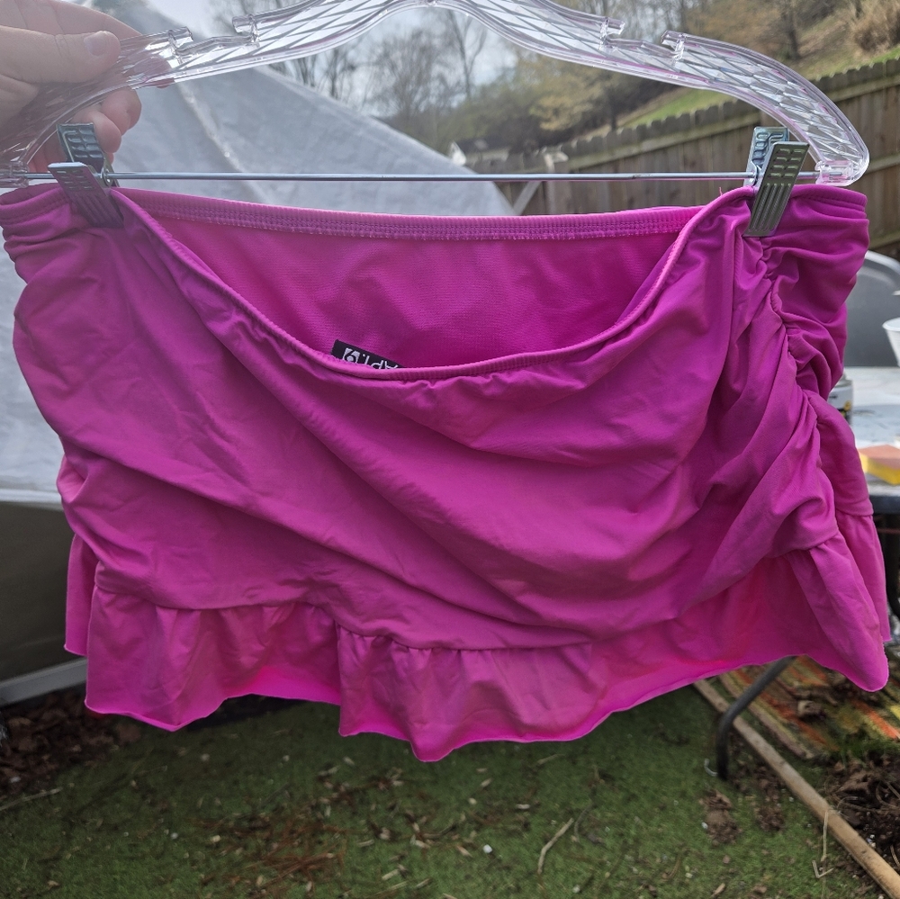 APT. 9 Fuchsia Swim Skirt